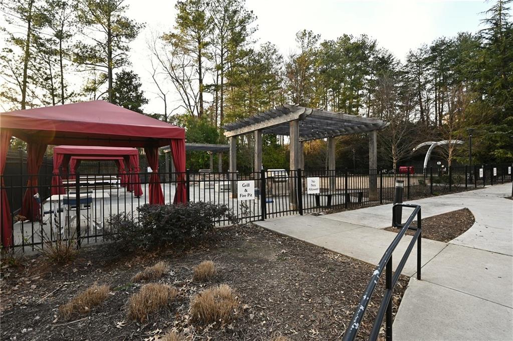 View of home's community featuring a gazebo