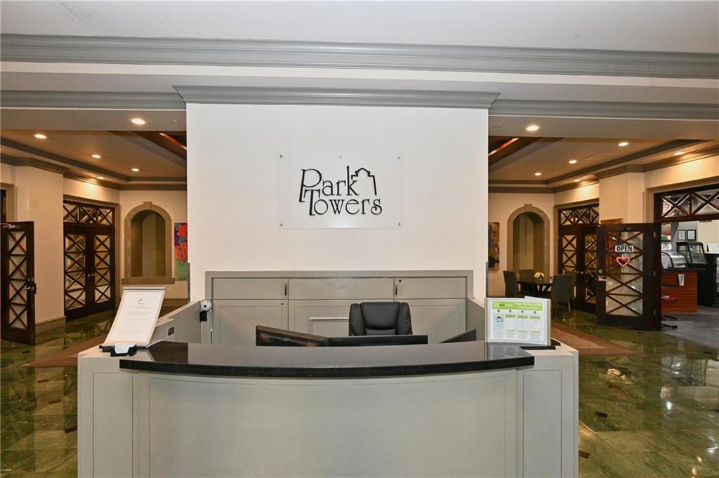 View of welcome area