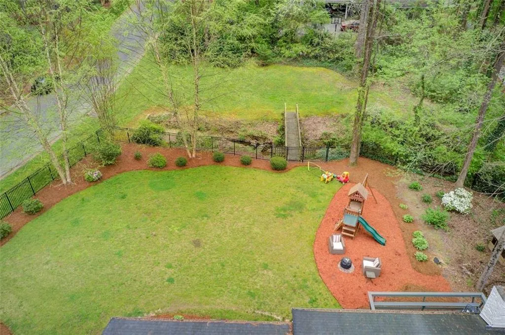 Aerial View of Backyard
