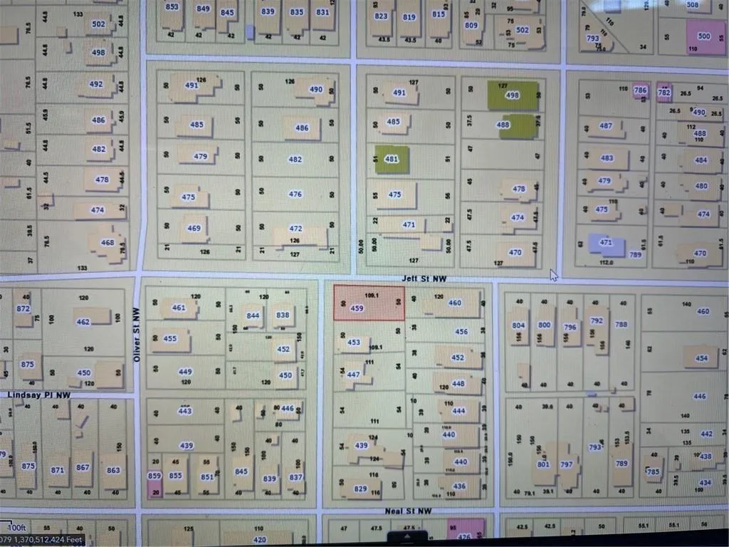 Cadastral Map. Depicting the property subdivision with individual lot designations, boundaries, and corresponding identification numbers