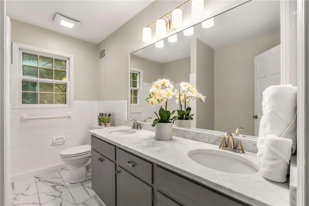 Bathroom upstairs.