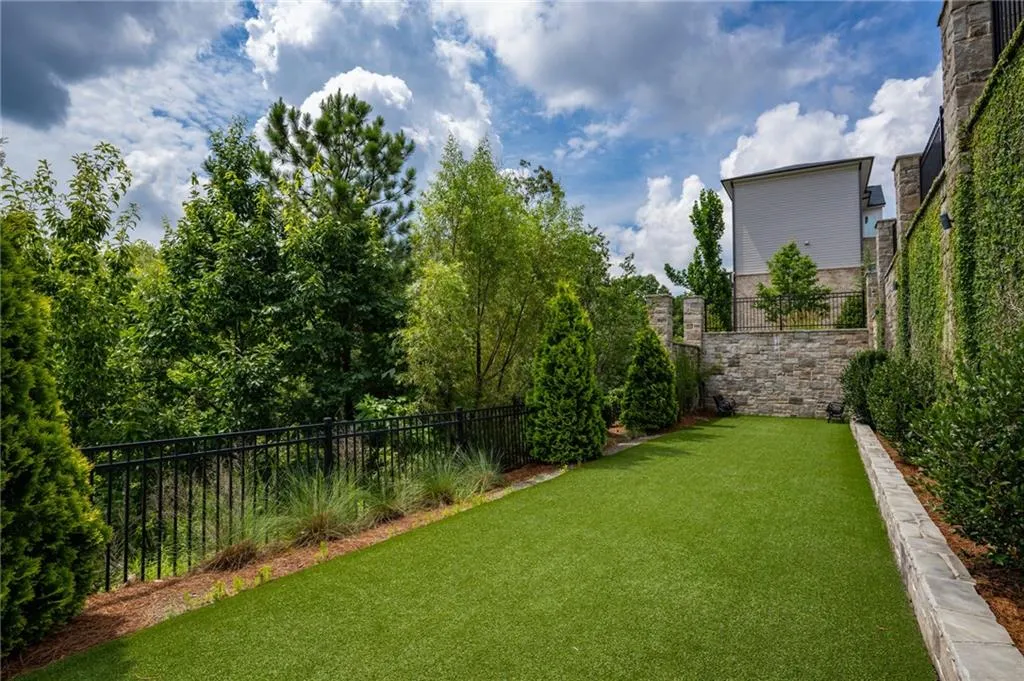Greens behind the club house.