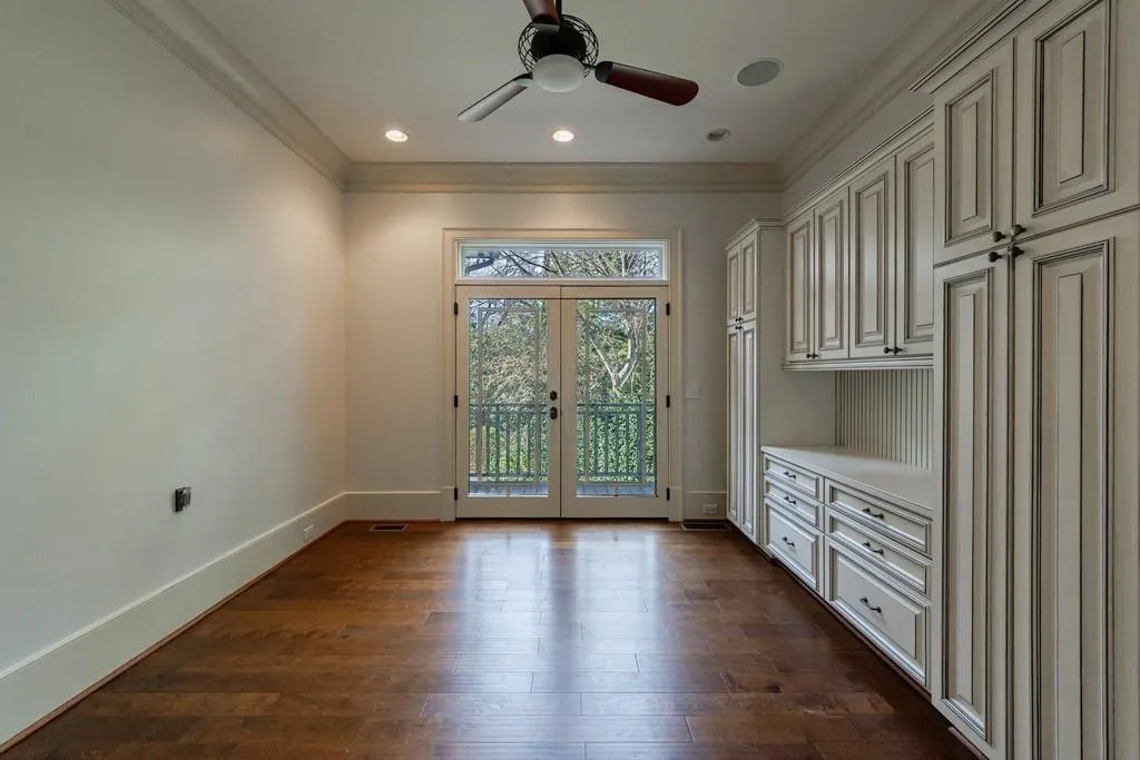 office or playroom off of the kitchen