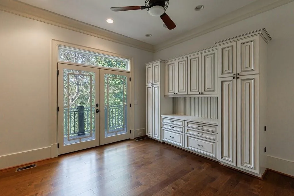 office or playroom off of the kitchen