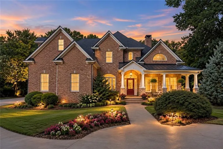 Brick exterior with multiple gables