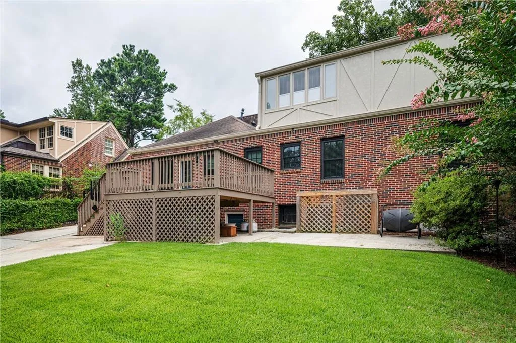 Rear view of home