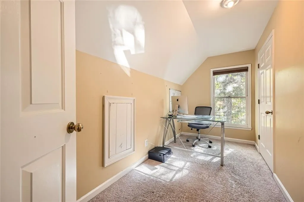 Secondary bedroom upstais great to use as a home office or nursery.