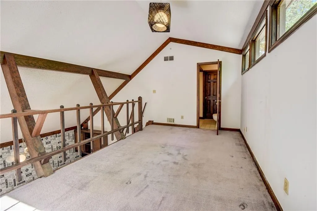 Loft with half bath and walk out attic