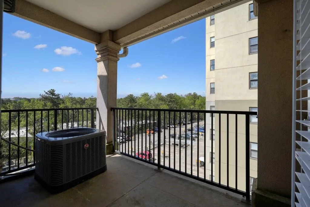 Balcony with central air condition unit Balcony with central air condition unit