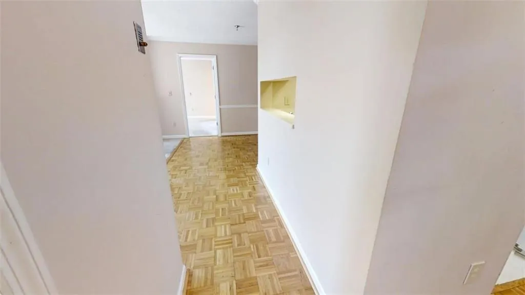 Hall with baseboards