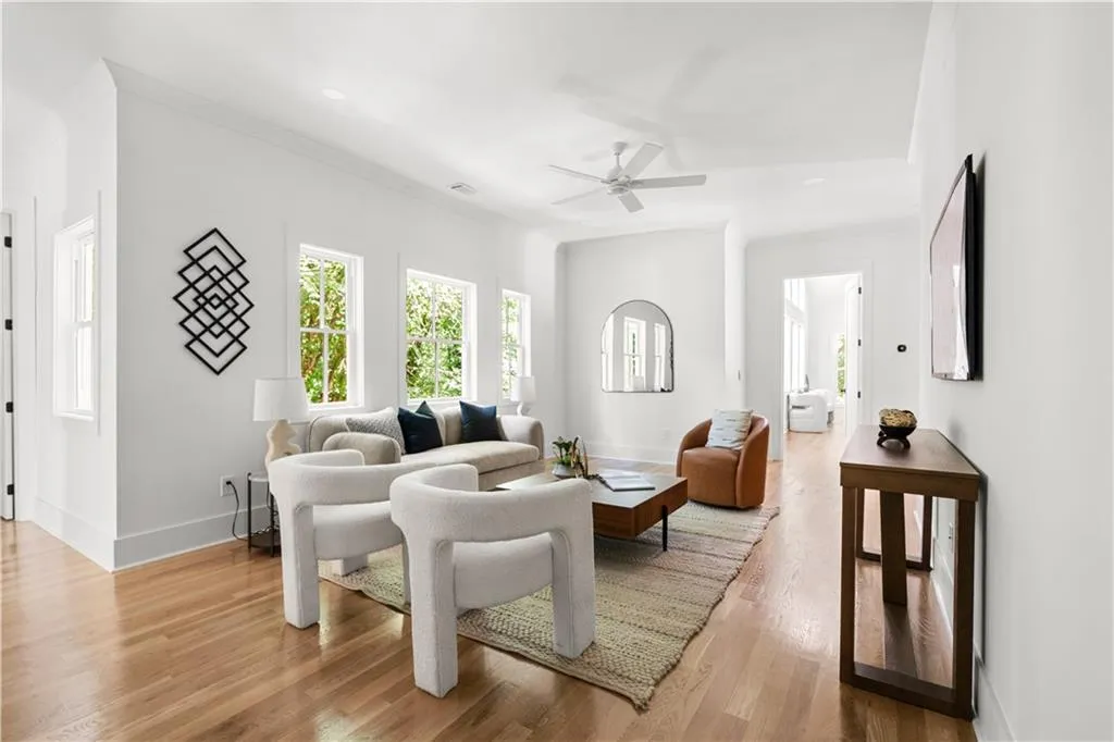 Upstairs living area