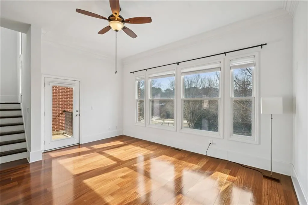 Access to the grilling patio from the Living Room.