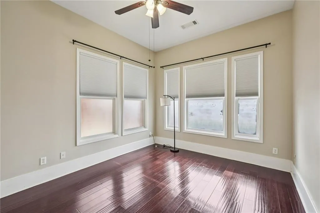 Guest bedroom (4th) with full, en suite bath on the terrace level. Perfect in-law suite!