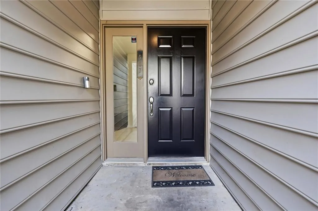Doorway to property