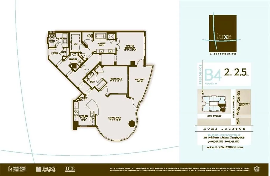 222 12th Street Ne Unit 1806, Atlanta, Georgia 30309, 2 Bedrooms Bedrooms, ,2 BathroomsBathrooms,Residential,For Sale,222 12th Street Ne Unit 1806,7571345