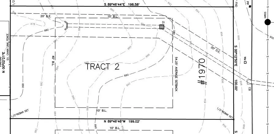 Survey Map. Illustrating the boundaries, setbacks, and topographical features of the property