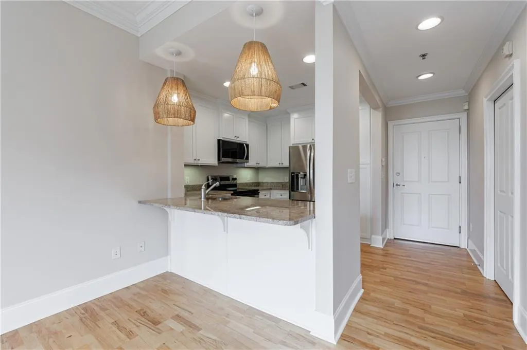 View to kitchen from Great room