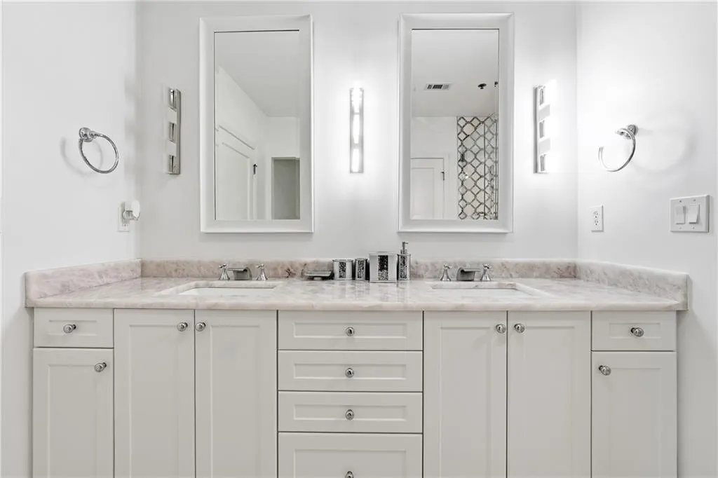 Full bath with double vanity