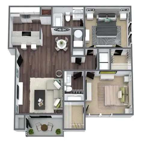 View of room layout