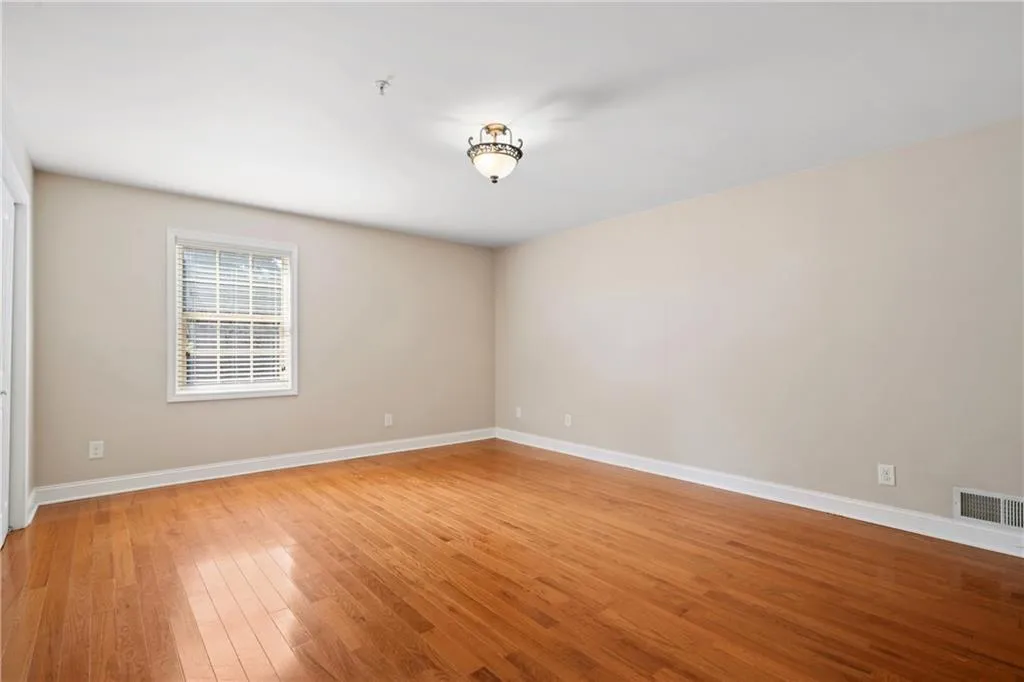 Empty room featuring light hardwood / wood-style floors