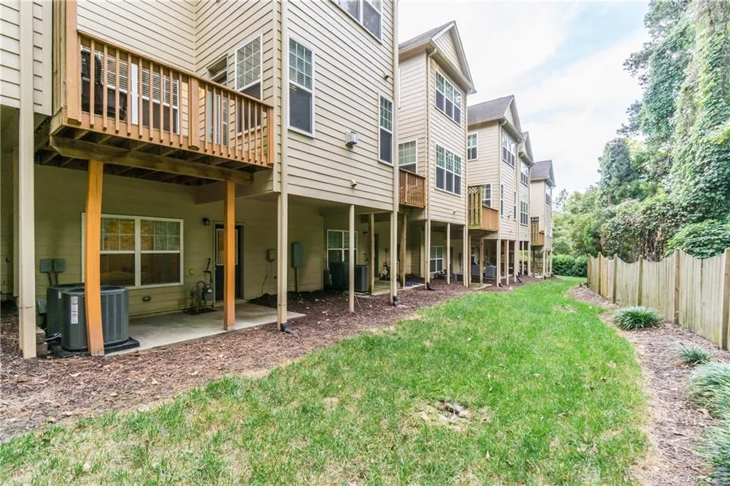 Back of property