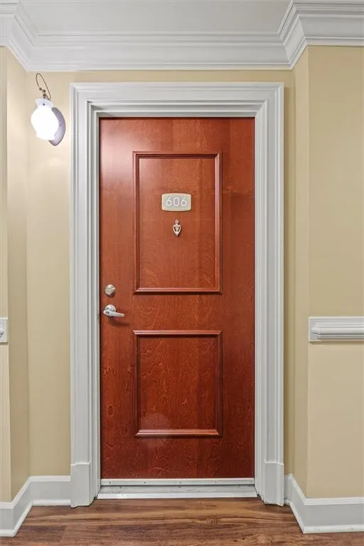 View of doorway to condo