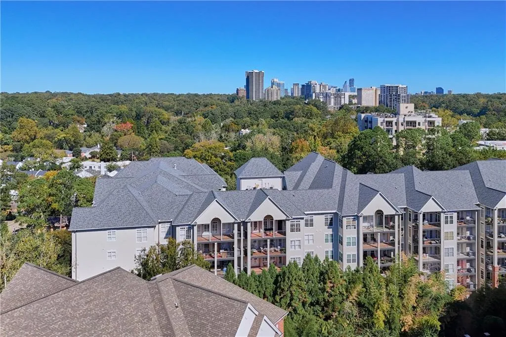 Aerial view of city skyline