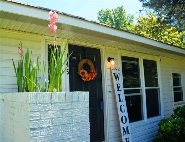 Blooming Front Entrance
