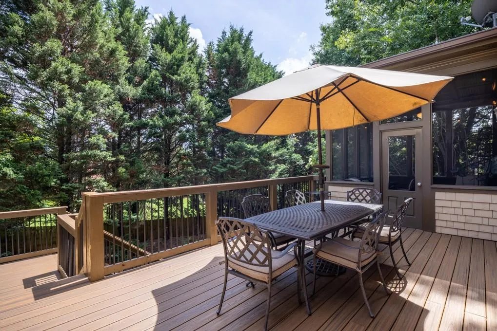 Deck and screened porch