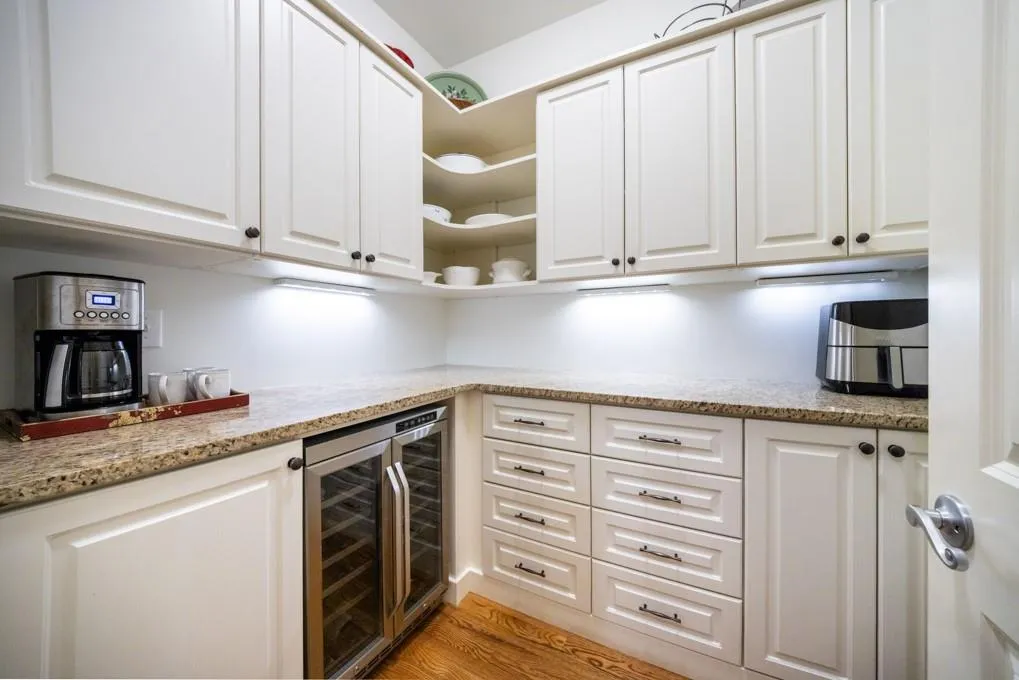 Walk in pantry - storage, coffee bar, wine cooler