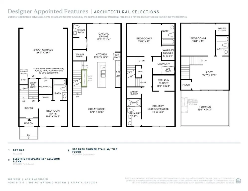 Thoughtful Designer Appointed Collections by Toll Brothers' Design Experts
