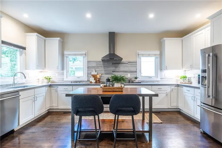 Welcome home to 1365 Dorothy Drive, a gorgeous retreat in an awesome location. The kitchen that makes you want to cook — polished concrete counters, large island, and room for everyone.