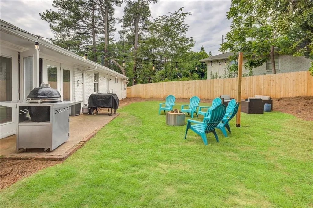 View of yard featuring a patio area