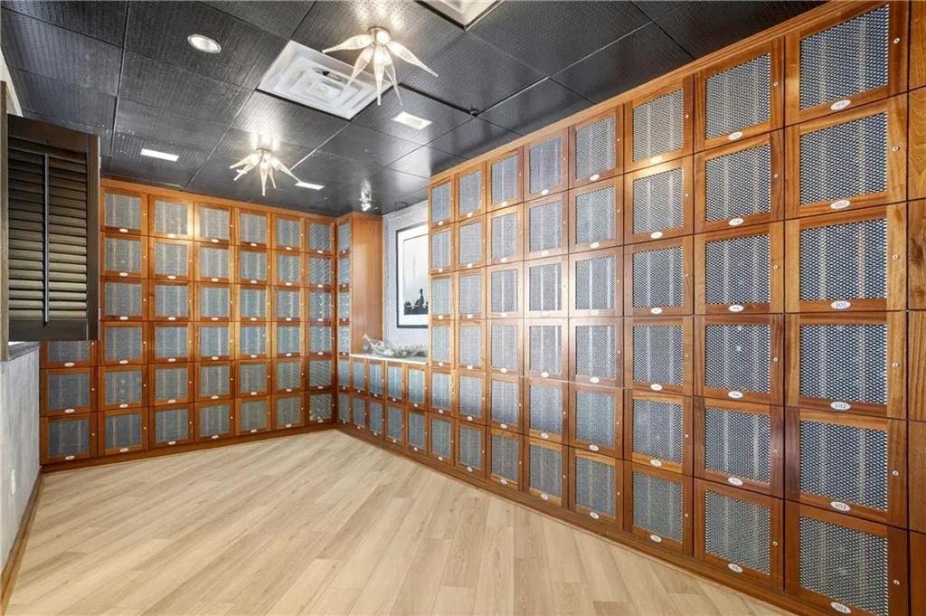 Empty room featuring light wood-style floors