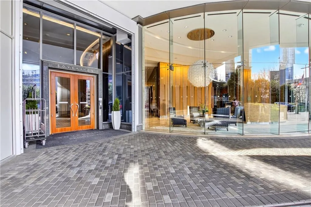 Entrance to property featuring french doors