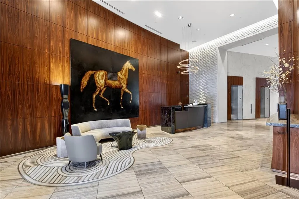 Lobby featuring a high ceiling