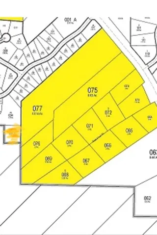 Plat Map. Illustrating the division of the property into individual parcels
