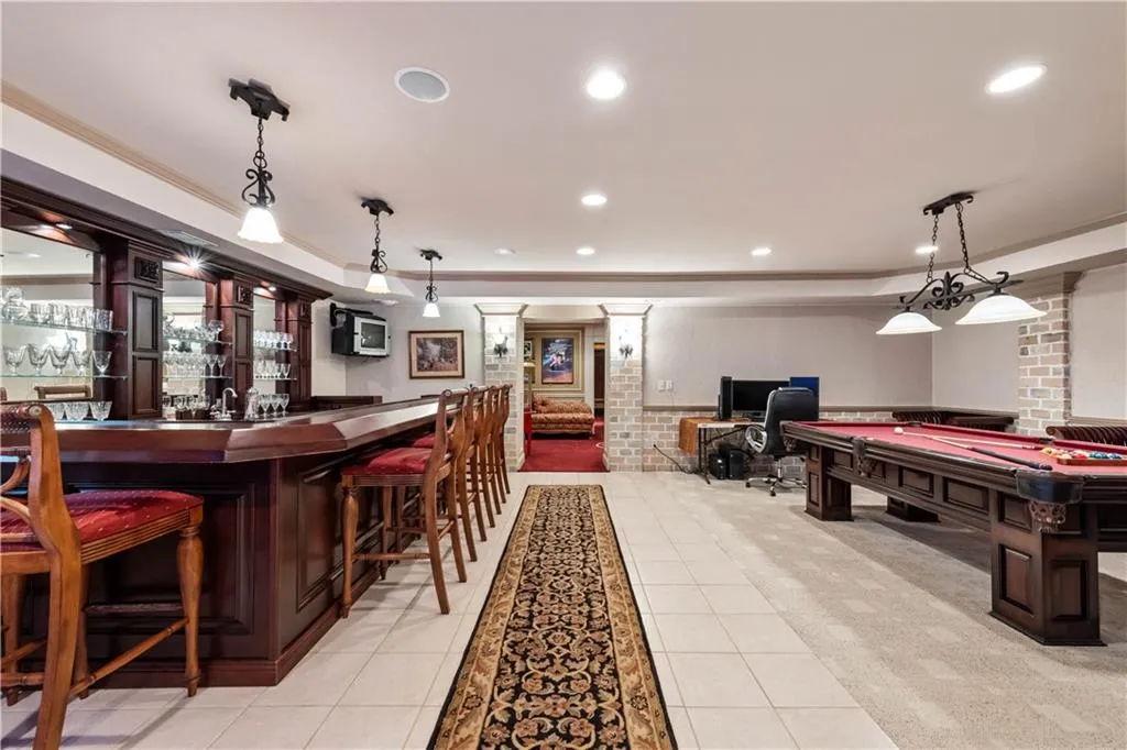 Custom-Built Bar with Ice Maker