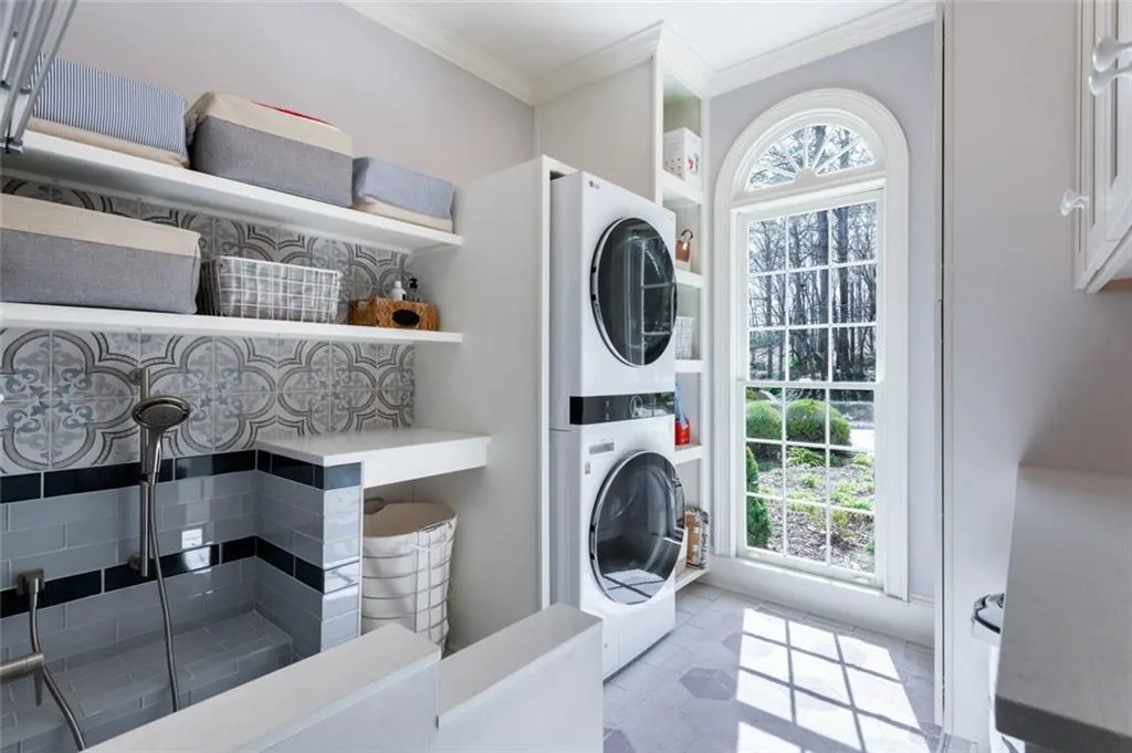 New Laundry/Mudroom with Sheving