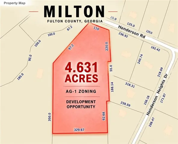 Property Map. Detailing property boundaries, measurements, and zoning information for the property