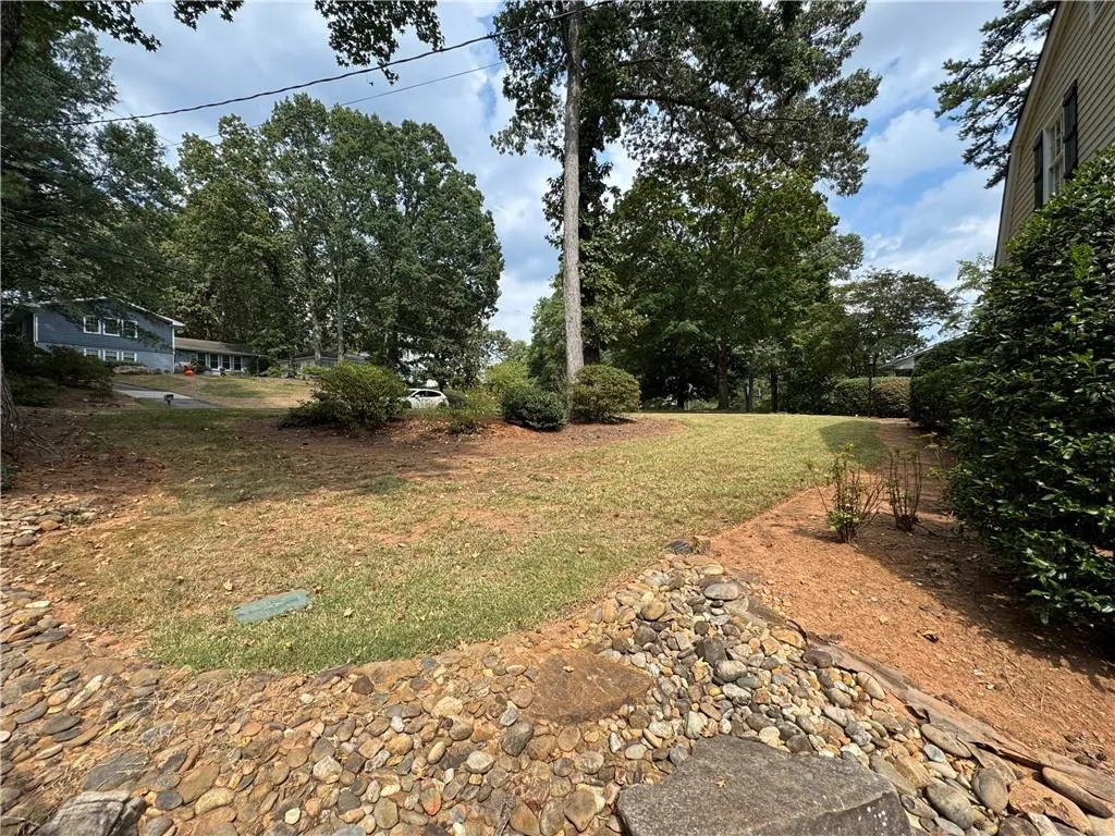 View of green lawn
