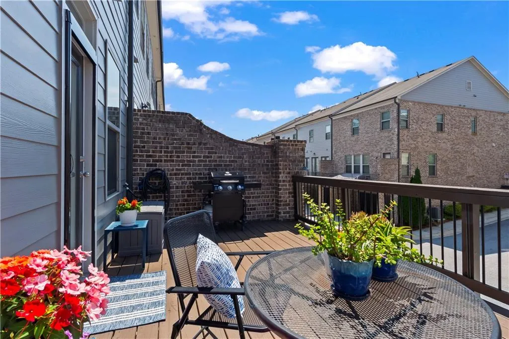 Ideally situated in the community to fall at a break in townhomes creating more of a sense of privacy