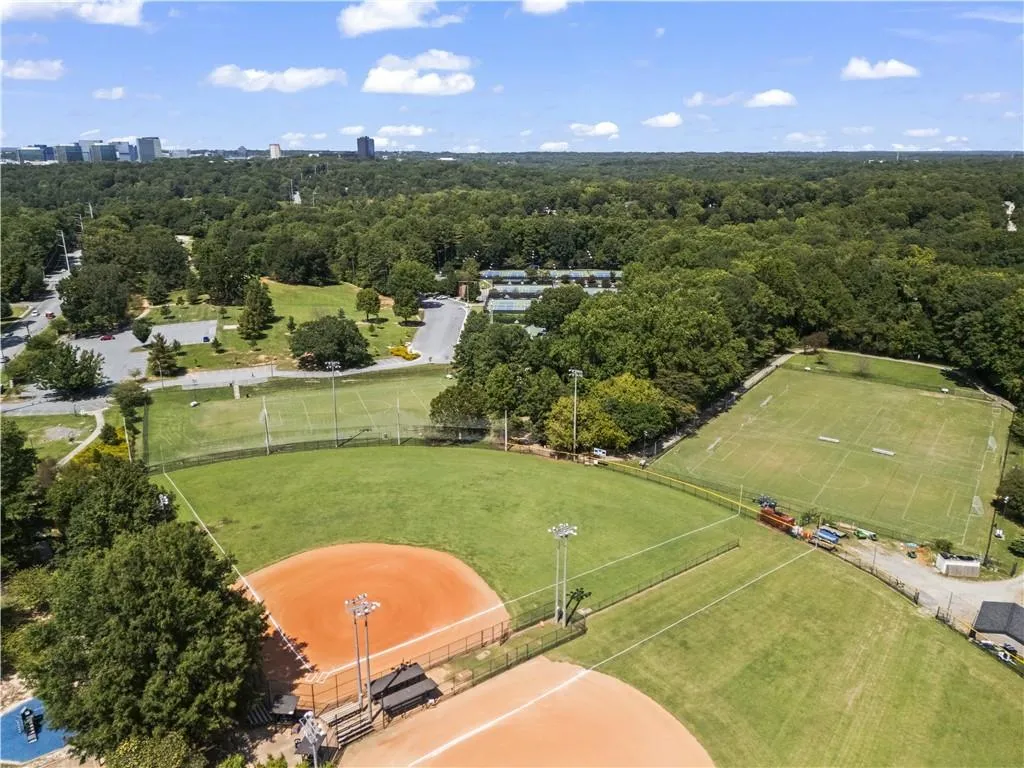 Up for baseball, the baseball diamond is across the street as well