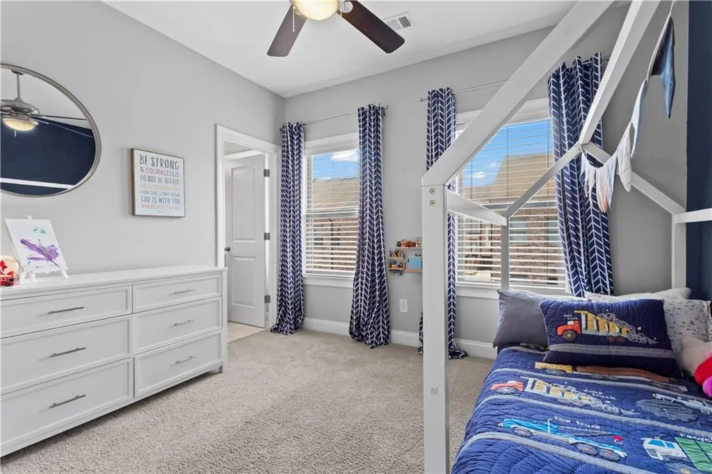 Light filled secondary bedroom on second floor