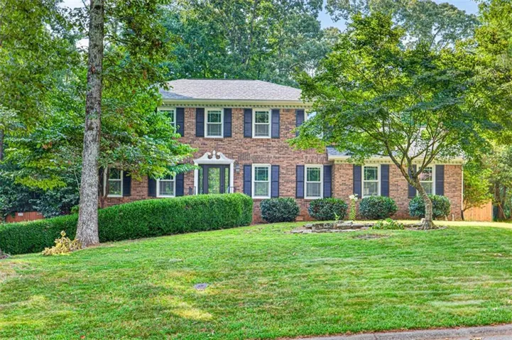 Brick three-story exterior