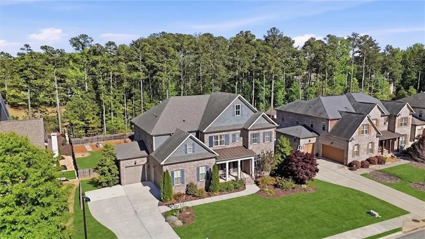 Aerial drone view