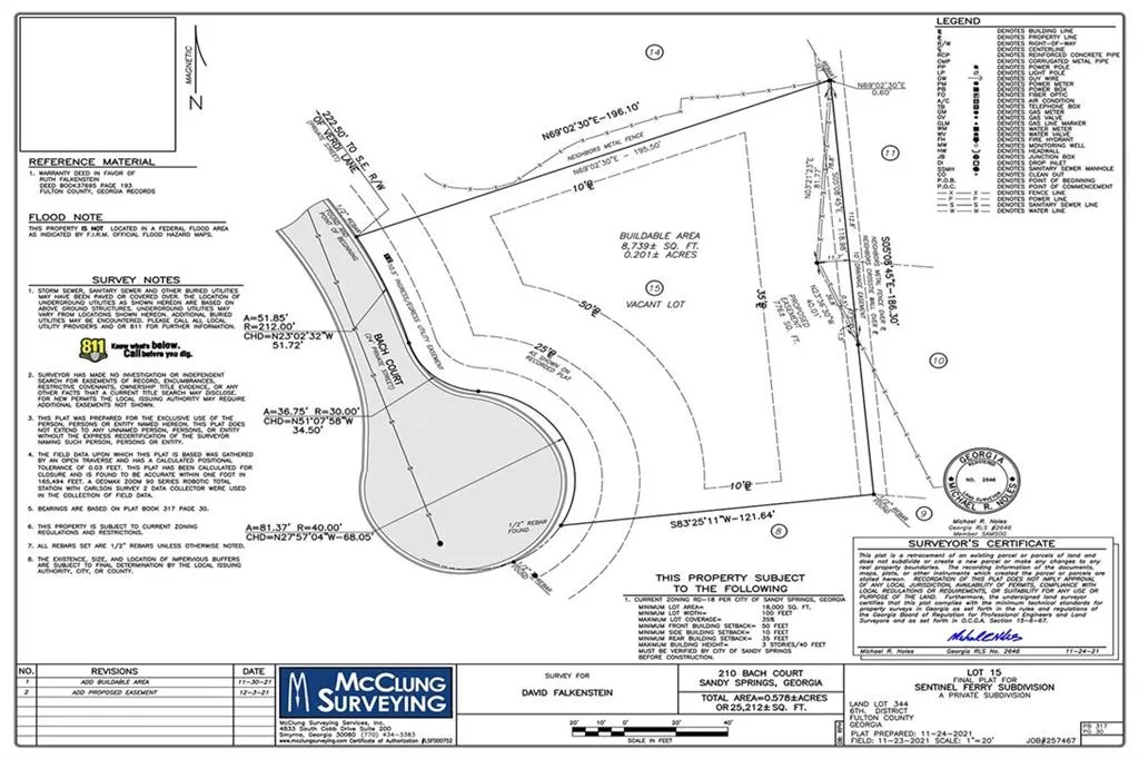 210 Bach Court, Atlanta, Georgia 30350, ,Land,Sold,210 Bach Court,6992123