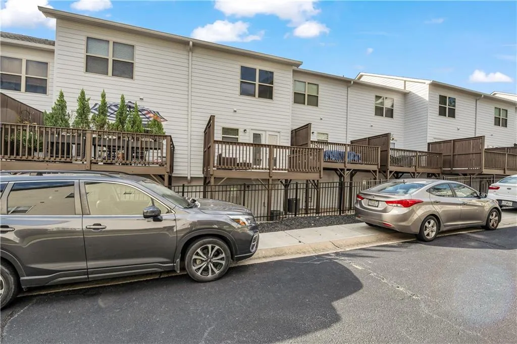 Rear view of property