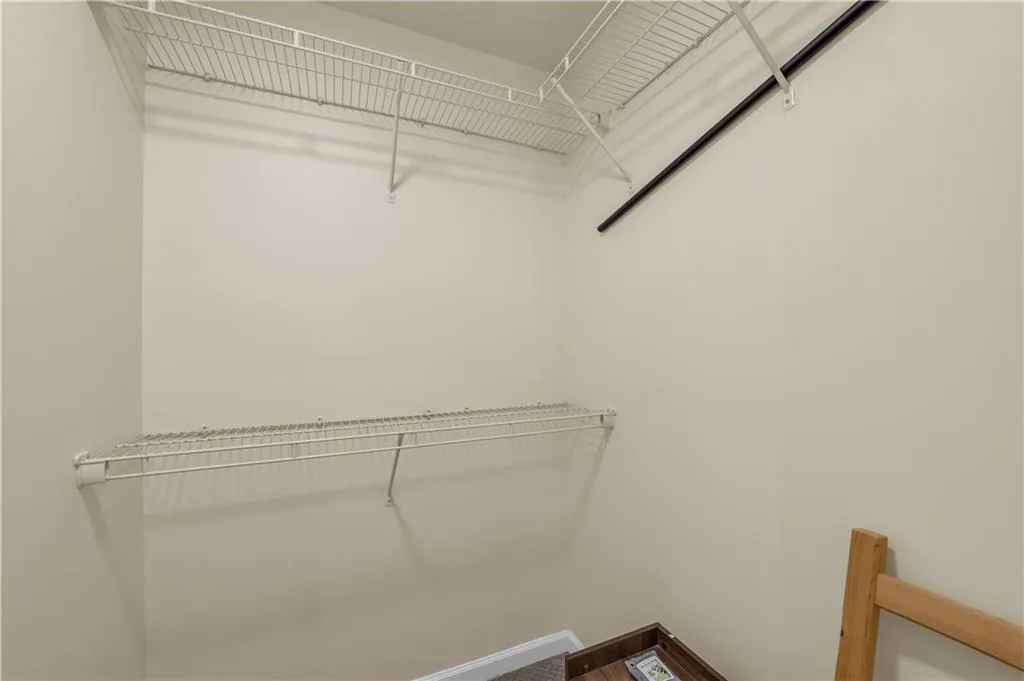 View of spacious closet