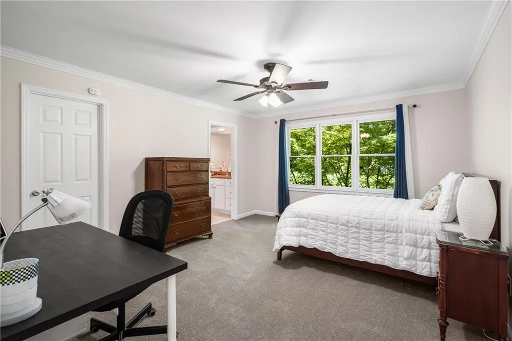 900 Edgewater Drive~ One of the three Secondary Bedrooms, this large room offers large closet space and is ensuite to a Jack and Jill bathroom. All the Secondary Bedrooms have been freshly carpeted and painted.